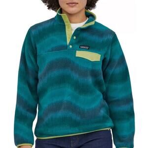 Patagonia Synchilla Snap-T Fleece Casual Pullover in Aurora Dark Borealis Green